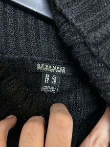 Trendy Striped Turtleneck Sweater