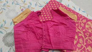 Pink Silk Saree