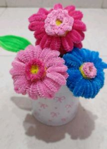 Cute Pipe Cleaner Flowers Set Of 3