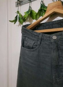 Grey Denim Pants
