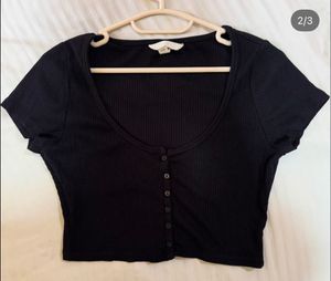 2 Black Cropped Top