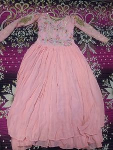 Beautiful pink Gawn And Gorgeous Dupatta