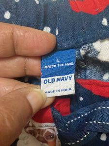 Old Navy Santa Print Pajama Pants