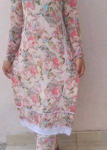 Pakistani Cream Suit