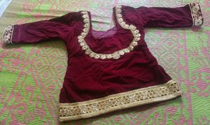 Bridal lehenga fish cut