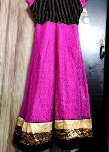 Pink Anarkali Suit Set
