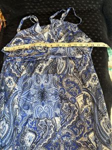 Blue Paisley Top