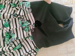 Striped Floral Dress