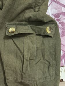 Olive Green Casual Pants