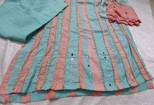 Patchwork 3 PC. Party Wear Suit