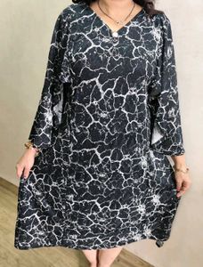 Abstract Print Dress
