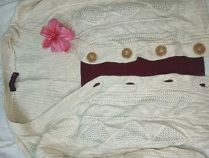 Cream Cable Knit Cardigan 🌟