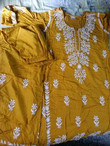 Chikenkari Kurta Set