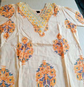 Printed Rayon Kurti Set For Women