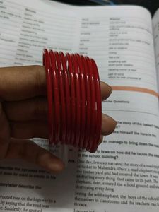 Red Bangles For Women | 12 Piece | Diameter 7cm |
