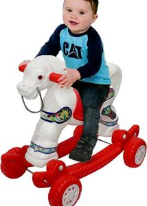 2 in 1 Baby Horse Rider and Rocker for Kids
