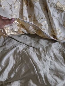 Elegant Gold &amp; Ivory Girls Dress