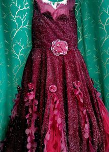 Sparkly Burgundy Party Dress red wine touch gorgeo