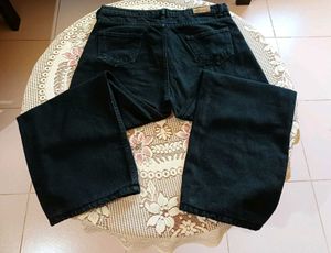 Charcoal Black Wide Leg Jeans