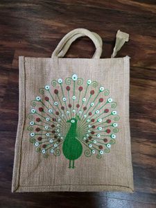 Set Of 5 Jute Bags