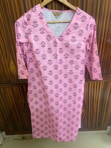 Pink Floral Kurta