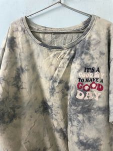 Blue tie dye tee