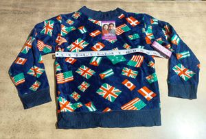 Global Flags Velour Pullover