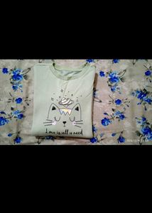 Cute Cat Graphic Long Sleeve sweater