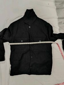 H&amp;M Black Shacket Shirt Jacket