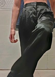 ELEGANT BLACK PANTS FORMAL BOTTOM.