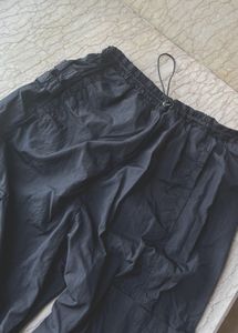 Black Cargo Parachute Pants