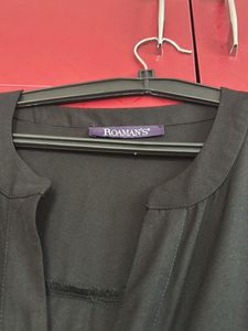 For Xl Size Black Shirtstyle Dress