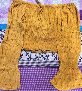 Yellow Off-Shoulder Top