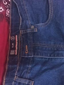 DNMX Men Size 34 Blue Denim Cotton Straight Skinny