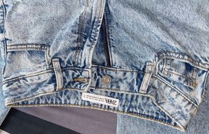 Zara Wide Leg Ripped Jeans