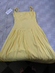 Savana Brand New Butter Yellow Dress
