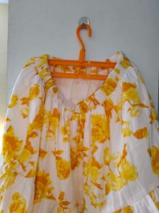 Floral Tie Top Co Ord Set With Skirt