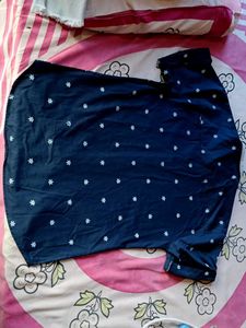 Navy Blue Printed Shirt Made In Thiland