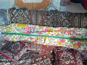 Yellow with Floral Print Ethnic Skirt ( Women&#39;s)