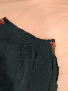 Dark Green Boho Pants