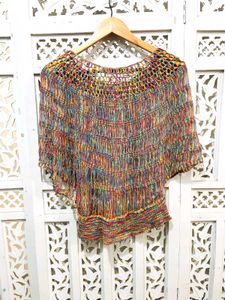 Boho Colorful Crochet Top ()