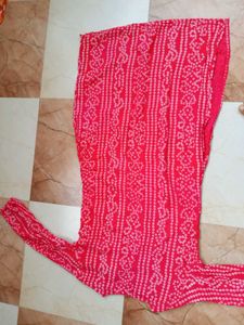 Red Printed Kurta