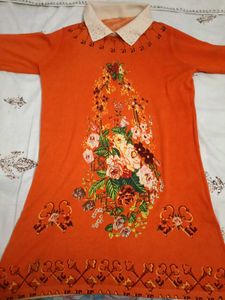 Chic Orange Mini Dress