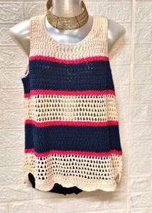 Tommy Hilfiger Crochet 🧶 Top Size S