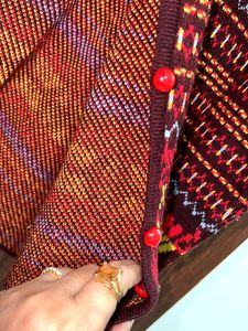 Vintage Patterned Cardigan