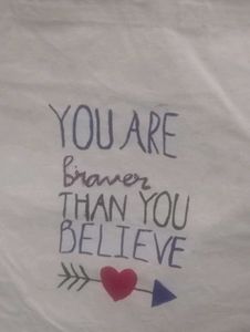 Hand-painted canvas tote