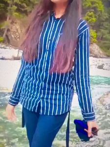 Blue And White Lining Shirt