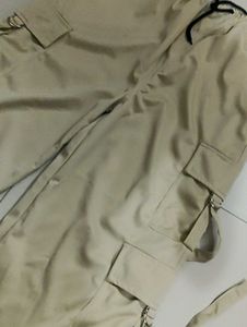 Beige Cargo Pants