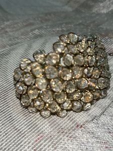 Beautiful Crystal Bracelet With Golden Rings