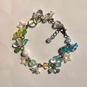 ₊˚⊹౨ handmade beaded ombre cluster bracelets ৎ ₊˚⊹